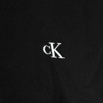 4. Calvin Klein Fleece-Kapuzenpullover mit Reißverschluss und Logo-Band, Schwarz - LZ04RE285G-UB1