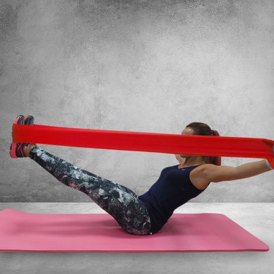 25. Fitness Profit Gummi 120*15*0,55 cm rot DK 2227