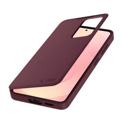 3. Tech-Protect Smart Wallet Case für Samsung Galaxy S26 – Burgunderrot