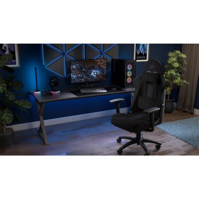 5. Corsair Gaming TC100 Relaxed Kunstlederstuhl Schwarz