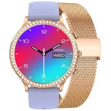 Smartwatch Gravity Roségold Armband und Armband GT5-7