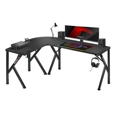 7. Huzaro Hero 6.3 Schwarzer Gaming-Schreibtisch