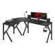 7. Huzaro Hero 6.3 Schwarzer Gaming-Schreibtisch