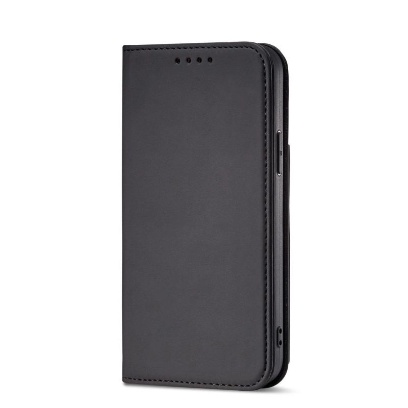 4. Magnet Card Case Hülle für iPhone 14 Flip Cover Wallet Stand schwarz