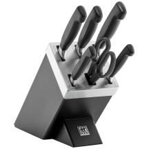 ZWILLING Four Star 35145-007-0 Selbstschärfendes Messerset, 7-teilig, Schwarz