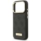6. Guess 4G Logo Plate MagSafe Hülle für iPhone 17 Pro – Schwarz