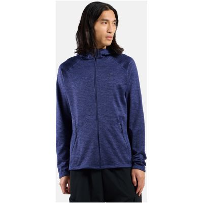 5. Herren-Sweatshirt Odlo TENCIA Midlayer-Hoodie mit durchgehendem Reißverschluss, blau