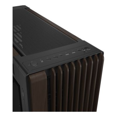 34. ASUS ProArt PA602 Wood Edition Modern Black – Midi-Tower mit Seitenwand aus gehärtetem Glas, Schwarz, Holz