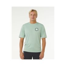 Herren Lycra RIP CURL Pacific Rinse Surflite UPF Kurzarmhemd grün