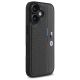 4. BMW M Perforiertes Tricolor-Detaillinien-Design iPhone 16 Hülle – Dunkelgrau