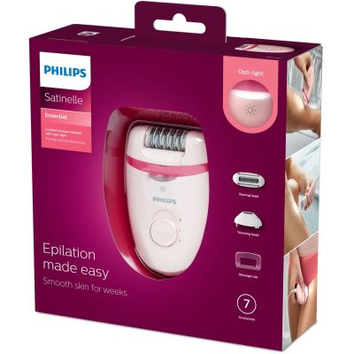 2. Philips Satinelle Essential BRE285/00 Epilierer (rosa)