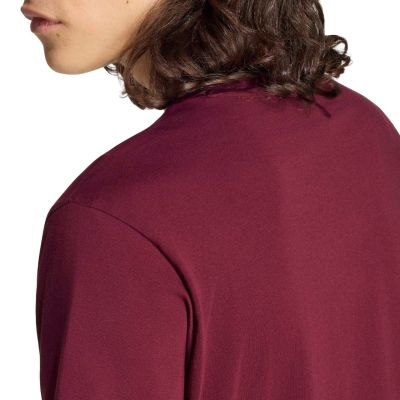 4. adidas Essentials Herren-Trikot mit kleinem Logo, burgunderrot, KF2403