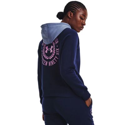 4. Under Armour Rival Fleece CB Hoodie W 1373031 410