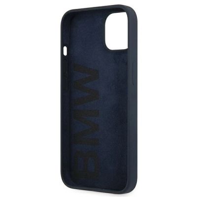6. BMW Silicone Signature Case für iPhone 13 mini – Marineblau