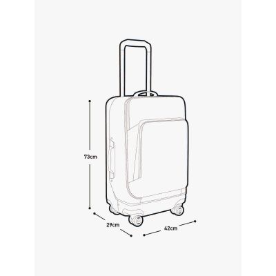 7. EVOC 4-Rad-Trolley 100 Koffer violett/schwarz