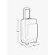 7. EVOC 4-Rad-Trolley 100 Koffer violett/schwarz