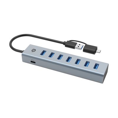 3. Conceptronic HUBBIES21G USB 3.2 Gen 1 (3.1 Gen 1) Typ-A Hubs und USB-Sticks mit 5000 Mbit/s, Grau