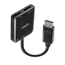 Lindy 38430 DisplayPort 21600 Mbit/s Hubs und Konzentratoren Schwarz