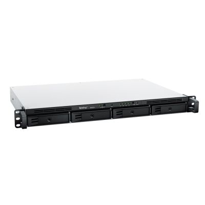 6. NAS Synology RS422+; 1U-RACK; 4x (3,5-Zoll-SATA-Festplatte/2,5-Zoll-SATA-SSD); AMD Ryzen R1600; 2 GB DDR4 ECC, 2x 1GbE RJ-45