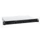 6. NAS Synology RS422+; 1U-RACK; 4x (3,5-Zoll-SATA-Festplatte/2,5-Zoll-SATA-SSD); AMD Ryzen R1600; 2 GB DDR4 ECC, 2x 1GbE RJ-45