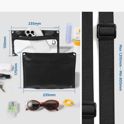 8. Spigen A640 Wasserdichte Handytasche – Schwarz