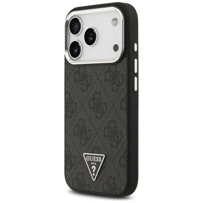 2. Guess 4G Triangle Logo MagSafe Hülle für iPhone 17 Pro - Schwarz