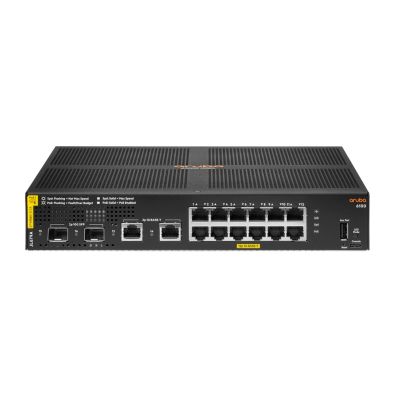 9. HPE Aruba 6100 Managed 12G 2SFP+ PoE+ 139W Switch