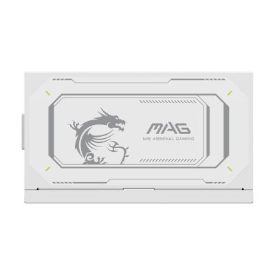 8. MSI MAG A1000GL PCIE5 Netzteilmodul, weiß, 1000 W, 24-polig, ATX, Weiß