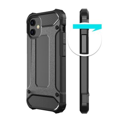10. Hybrid Armor robuste TPU/PC Panzer Handyhülle Hard Case für iPhone 12 Pro Max schwarz
