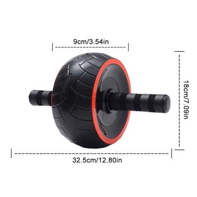 4. Wozinsky WKDC-17 Bauchmuskelrad mit Matte – Schwarz