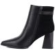 8. Schwarze Damen-Ankle-Boots aus Leder mit hohem Absatz, D&A S.Barski CR62-3477