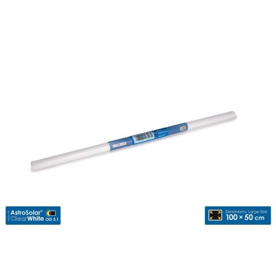 AstroSolar® ClearWhite Sicherheits-Sonnenschutzfolie, Außendurchmesser 5,1 cm, 100 x 50 cm
