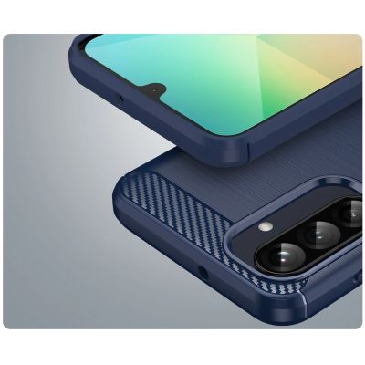 6. Carbon Case für Samsung Galaxy A26 - Blau