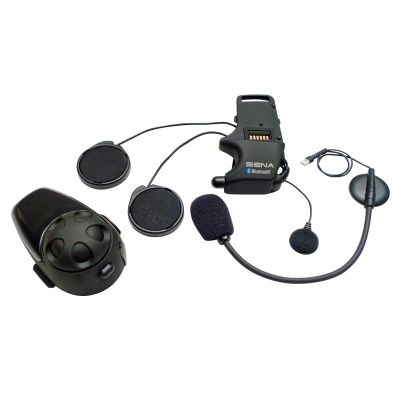 4. Sena SMH10-11 Bluetooth 3.0 900m Motorrad-Intercom mit Kopfbügelmikrofon für 1 Helm