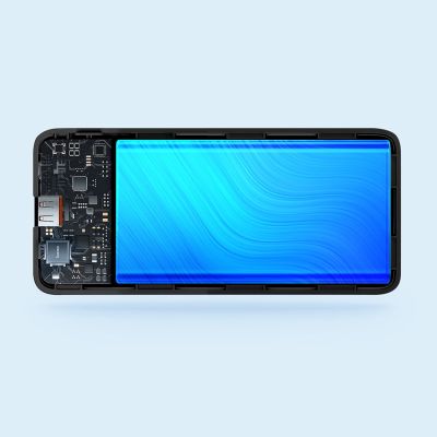 10. Baseus Airpow Schnelllade-Powerbank 20W 30000mAh mit USB-C - 30cm USB-C-Kabel - Schwarz