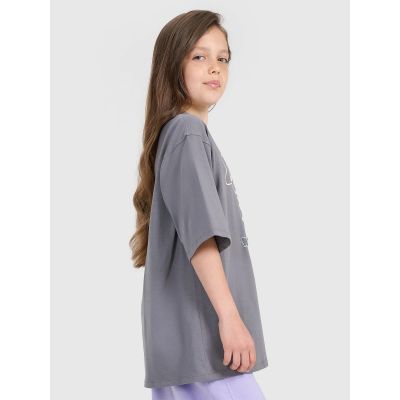 4. Oversized T-Shirt mit Aufdruck für Mädchen 4F 4FJRAW25TTSHF3197-22S