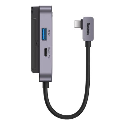 3. Baseus PadJoy universeller 6in1 USB-C USB-C HUB für Tablet/Smartphone – dunkelgrau