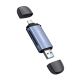 5. Wozinsky WCR-5G Speicherkartenleser für SD und microSD, USB-A 3.0 / USB-C 3.0, Aluminium – Grau