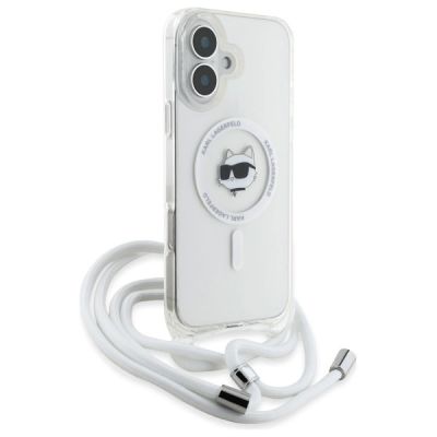3. Karl Lagerfeld IML Choupette Head & Cord Magsafe Hülle für iPhone 16 – transparent