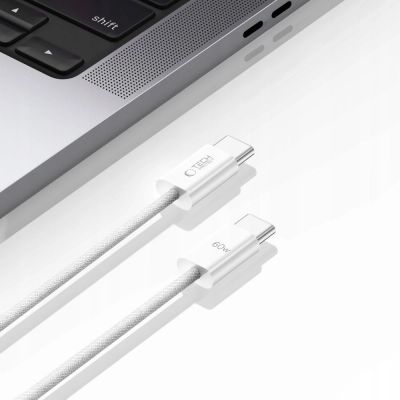 4. Tech-Protect UltraBoost Classic USB-C / USB-C PD-Kabel 60W 3A 1m - Weiß