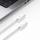 4. Tech-Protect UltraBoost Classic USB-C / USB-C PD-Kabel 60W 3A 1m - Weiß