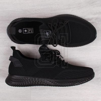 3. NEWS M EVE266A schwarze Textil-Sportschuhe 