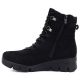 3. Schwarze Wildleder-Keilstiefeletten für Damen, M.Daszyński MR23109A-3
