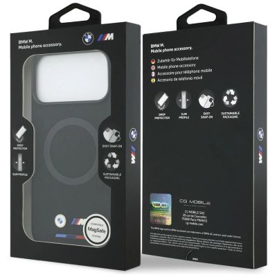 8. BMW M Silikon-Logo MagSafe Hülle für iPhone 17 Pro Max – Schwarz