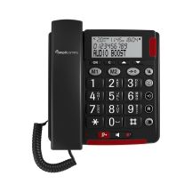 amplicomms Bigtel 48 Plus Analogtelefon Anrufername und --ID Dunkelgrau