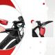 10. Rockbros 32420981001 Fahrradschloss mit einziehbarem Kabel – Rot