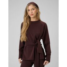 Damen-Sweatshirt mit Bindebändern und Modal 4F 4FRSS26TSWSF2784-80S