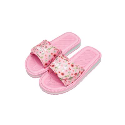 13. Kubota Flip-Flops mit Klettverschluss, mehrfarbig, floral, rosa K25SS-100-001-28-1