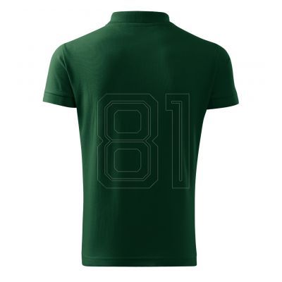 3. Malfini Cotton M MLI-212D3 dunkelgrünes Poloshirt