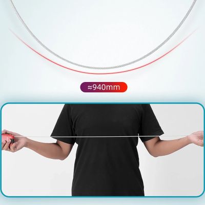 11. Rockbros 32420981001 Fahrradschloss mit einziehbarem Kabel – Rot